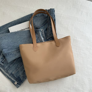 Korean Style Large Capacity Tote Bag Womens Fashion Artistic Single Shoulder Shopping Bag Versatile Handbag Trendy Spring 2024