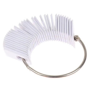 30Pcs/set Hairdresser Dyeing Practice Swatches White Hair Color Rings Card Hair Charts For Hair Dye Salon Hairdressing