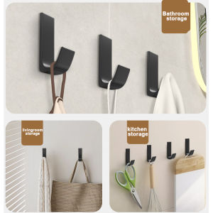 Strong Adhesive Wall Hook Sticker Hanging Bathroom Robe Coat Holder Towel Rack keys Clothes Bag Hanger Kitchen Organizer Accesso