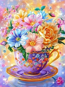 HUACAN Diamond Mosaic Kits Rose Flower Full Square Round Drill Cross Stitch Diamond Painting Adulte Floral 5d Diy Handmade