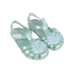 2022 Melissa Mini shoes Official Store girls sandals Scallop shell decoration Roman princess baby childrens shoes