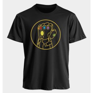 เสื้อยืดมาร์เวลสำหรับผู้ชายและผู้หญิงอินฟินิตี้ แกนท์เล็ทฤดูร้อนอเมริกันฤดูใบไม้ผลิและฤดูใบไม้ร่วงนิชลำลองแขนสั้นโอเวอร์ไซส์