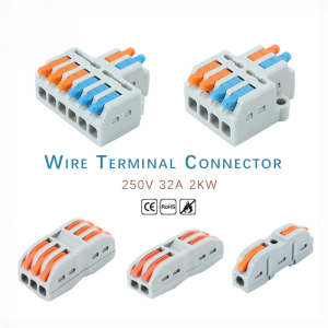 Quick wire connector 32a Wire splitter universal wiring terminal block wire connector for 0.08-4mm size wire