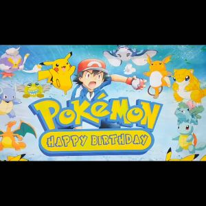 UMI Pokemon Go Pikachu Cartoon Theme Happy Birthday Kids Balloon Party Gift Decoration Set Tableware Banner