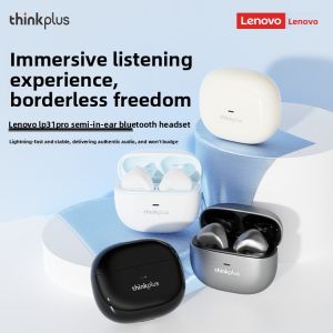 Lenovo | New 2026 Wireless Half In-Ear Headphones Compatible with Apple Noise Reduction