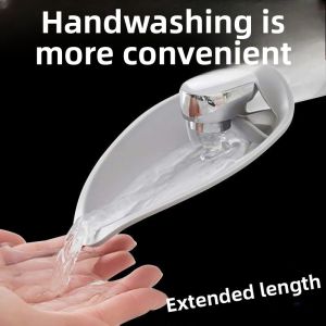 Silicone Faucet Extender Anti-Splash Cute Cartoon Baby Hand Washing Tool Universal Lengthened Switch Faucet Accessories