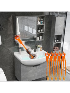 3-Piece Drain Cleaning Tool Set Easy to Grip. Effectively Unclogs Hair and Debris from Sinks Bathtubs and Kitchen Drains.