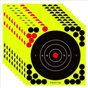 10/20/30/50PCS Splatter Target Stickers High Visibility Reactive Adhesive Paper Targets for Shooting Hunting Training Practice