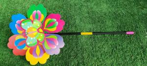 กังหันลมชั้นเดียวมีสปิง 20cm ก้านพลาสติก