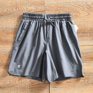 Mens Sporty Five-Quarter Running Shorts Breathable Quick-Dry 3M Reflective Casual Pants Straight Leg Fit Summer Collection