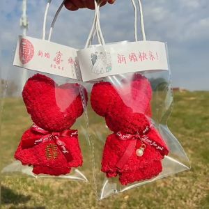 [Readystock现货] Premium Quality Bear Soft Towel Doorgift/Souvenir | 菠萝纹毛巾小熊结婚伴手礼/活动小赠品 30cmx30cm