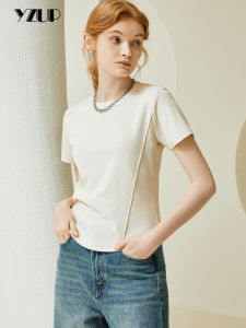 Spring New Fashionable Round Neck T-Shirt Slim Fitting