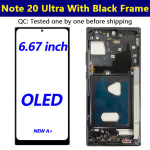 OLED Front Screen Assembly For Samsung Galaxy Note 20 Ultra SM-N985F SM-N986B Touch Display LCD With Frame Digitizer Replacement
