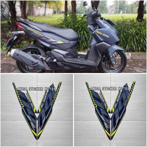 Stiker Striping Lis Body Honda Vario 160 2023 2024 Biru Dof