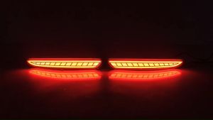 SNCN 2PCS 12V Car LED Rear Bumper Fog Lamps For Mazda 3 Sedan 2020 2021 Brake Light Turn Signal Reflector Lamp Taillights Fog lamps