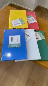 เขียงพลาสติกPE ขนาด 53x32x2 วัสดุฟู้ดเกรดพลาสติกกันเชื้อรา  สำหรับห้องครัว ร้านอาหาร โรงแรม (ราคาต่อ1ชิ้น)