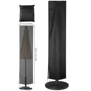 Oxford Cloth Waterproof Parasol Cover Outdoor Garden Patio Anti-UV Windproof Rainproof Sunshade Umbrella Cover Accessories