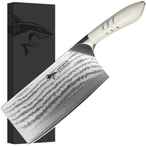 Mad Shark | Forged Damascus Steel Chef Knife Easy to Use for Home and Professional