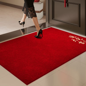 Red Non-slip Dirty-resistant Customizable Door Mat