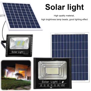 Solar Powered Wall Lamp IP67 Waterproof Outdoor Street Light Auto-On Smart Wall Light Flood Light for Patio Path Yard
