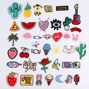 Patch Clothes Cloth Sticker Hole Patching Applique Embroider Ironing DIY Stickers down Denim Decorative Cartoon Animal Stickers