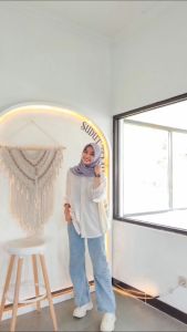 Celana Panjang Wanita Jeans Kulot High Waist Loose Jeans Premium || Highwaist Kulot Jeans Wanita