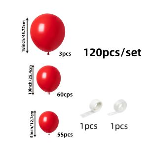 120Pcs Balloon Garland Set of Different Sizes Birthday Party Decorations Spring Bee Festival Easter Graduation Wedding Atmosphere Background Decoration Balloons Party Decoration Balloons Party Supplies