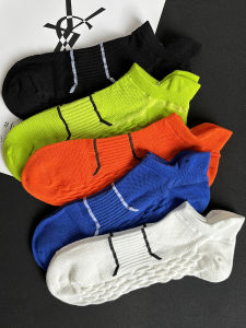 Pure Cotton Short Socks Men Women Low Cut Thin Summer Boat Socks Anti Odor Absorb Sweat Massage Bottom Home Comfort Stockings