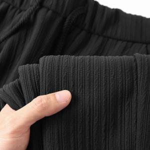 Quần Nỉ Sọc Dáng Rộng Mùa Hè Cho Nam Quần Thể Thao Thường Ngày Cạp Vừa Dài Đến Mắt Cá Chân Thoáng Khí Thoải Mái