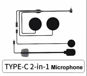 Motorcycle Helmet Bluetooth Headset Intercom Microphone Universal Accessories Full Half 3/4 Helmet Microphone