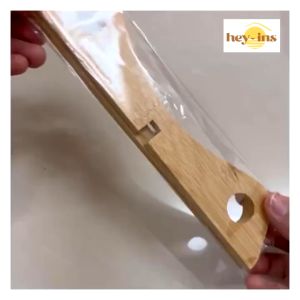 Wooden Cooking Pot-holder Heatproof Pan Holder Wood Trivet Hangable Holders Muji Kitchen Rack Anti-Scalding Pot Lid Mat