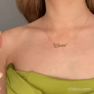 Kalung Nama Custom Model Sederhana KL 090