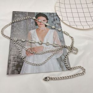 Fashionable Crystal Metal Chain Waist Chain Accessory for Women Alluring Design Versatile Skirt Pairing High-End Feel by Wenwen Home