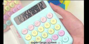 Creative Colorful Electronic Calculator 12 Digit Large LCD Display Office Supplies School Stationer