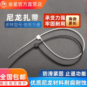 Nylon Self-Locking Plastic Clip Strap Strong Fixed Dog Wire Tying Office Equipment Consumables 4*150 Zhejiang Jin Brand