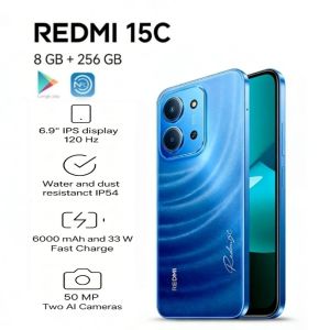 Redmi | 2026 Newest Redmi 15C Global Unlocked Smartphone 8GB RAM and 256GB Large Storage Powerful Daily Performance