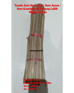 Tusuk Sate / Lidi Sate Pentol Bakar / Tusuk Sate Daging Kambing Isi Kurang Lebih 1000 perikat