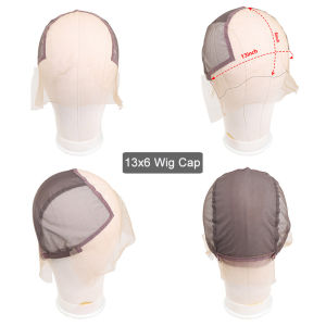 Lace Front Wig Cap for Making Wigs with Adjustable Strap Swiss Lace Net Cap Weaving Glueless 13x4 13x6 Full Lace Cap Accessories