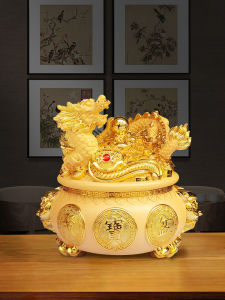 Large Capacity Dragon Themed Money Box Only in Not out Saving Jar Ornament Creative Gift Festival Supplies Court Style