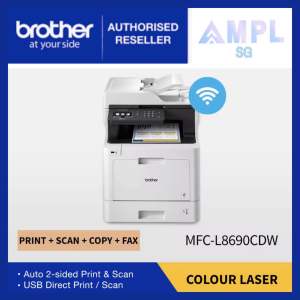 Brother MFC-L8690CDW All in One Wireless Colour Laser Printer-PrintScanCopyFaxWireless Auto 2-sided Print Auto 2-sided ScanUSB Direct 3year on-site warranty by Brother Direct MFCL8690CDW L8690 MFC L8690 CDW 8690 8960cdw MFC8690 L8690CDW 8690