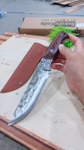 มีดอเนกประสงค์ มีดทำอาหาร รุ่น KK-26 มีดลายสวย มีดพก พร้อมซองหนัง