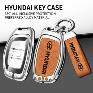 Bao Da Hợp Kim Cho Hyundai I20 Elantra I10 Grand Starex SantaFe Sonata Tucson Getz Matrix Accent LAFESTA MISTRA Ix25 Ix35 2019 2020 2021 2022 Bao Đựng Chìa Khóa Xe Hơi Phụ Kiện Tạo Kiểu Xe Hơi