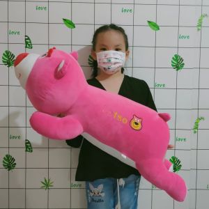 LOTSO THÚ BÔNG GẤU DÂU LOTSO LOẠI LỚN VẢI MINISO CAO CẤP DỄ THƯƠNG CHO BÉ