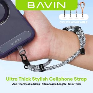 BAVIN BE16 Phone Lanyard Wrist Strap Thick Adjustable Key Lanyard for Anti-Loss / Fall Prevention for Mobile Phone Cases