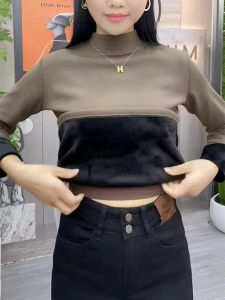 Stylish Warm Half-High Collar Thickening Fleece Top