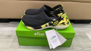 Giày sục crocs chuẩn xịn chống hôi chân nhựa tế bào êm mềm bền đi mưa lội nước đi biển literide 360 clog màu đen loang