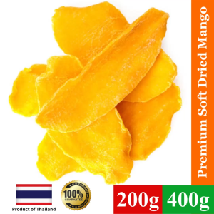GoldLabel Premium Soft Dried Mango from Thailand 200g/400g - Vegan Natural Soft Sweet Thai Product 100% Guarantee No sugar added