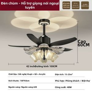 LANGSHANGZHAOMING | Đèn Quạt Trần Phong Cách Retro