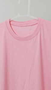SANFERRIS Regular Classic Fit 100% Cotton Short Sleeve T-shirt Round Neck - SF2605 Soft Pink