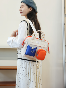 New Color-blocking Multifunction Large Capacity Lightweight Mom Bag